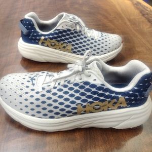 Hoka One - Men's size 10 - M Rincon TK Running Shoes Blue White